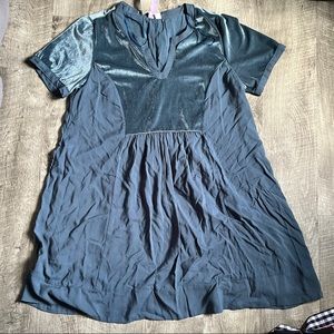 alya francesca’s dusty blue dress